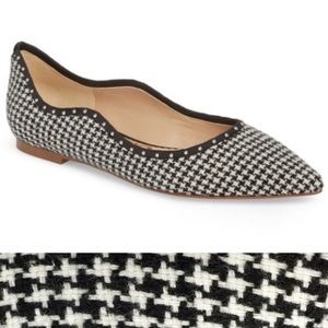 Sam Edelman Rivera Flats Black/White Houndstooth